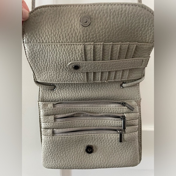 Colab vegan leather small organizer cross body bag - Picture 4 of 8